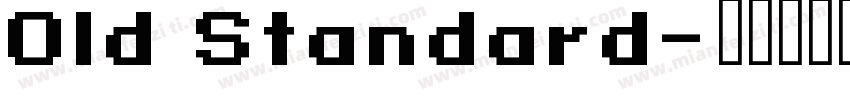 Old Standard字体转换